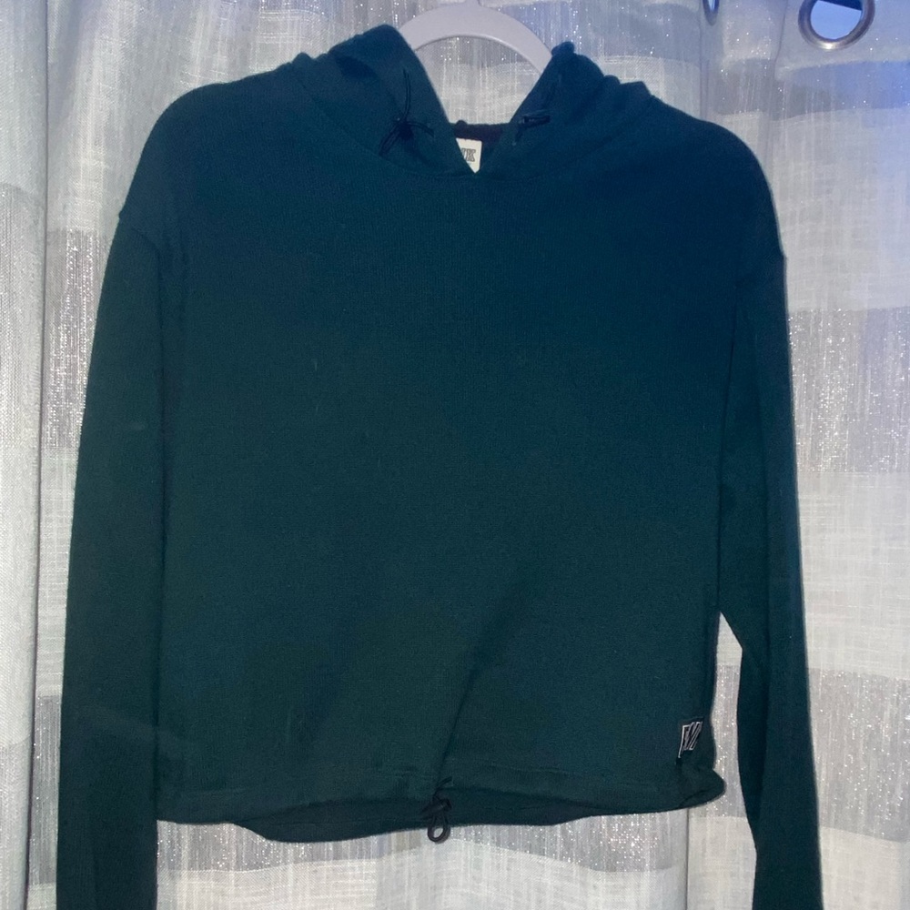 PINK Cropped Hoodie